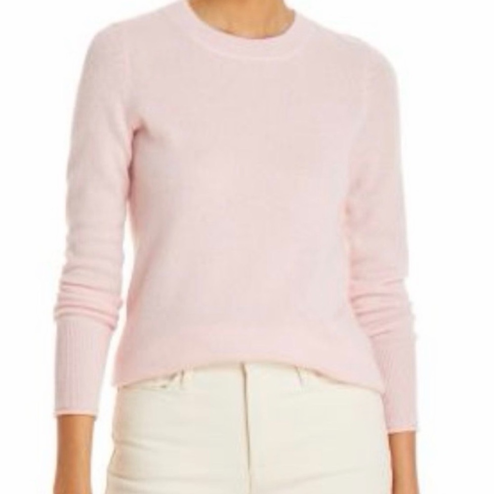 Quince Light Pink Crewneck Sweater